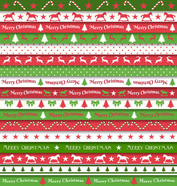 Christmas pattern printed HTV - SHVinyl