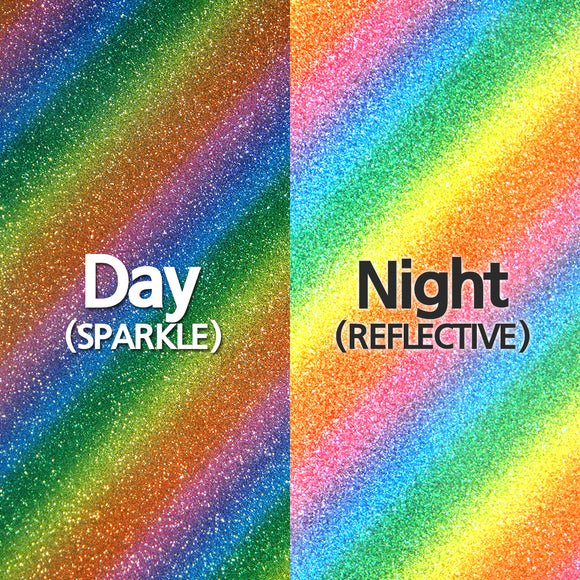 REFLECTIVE Sparkle Rainbow HTV